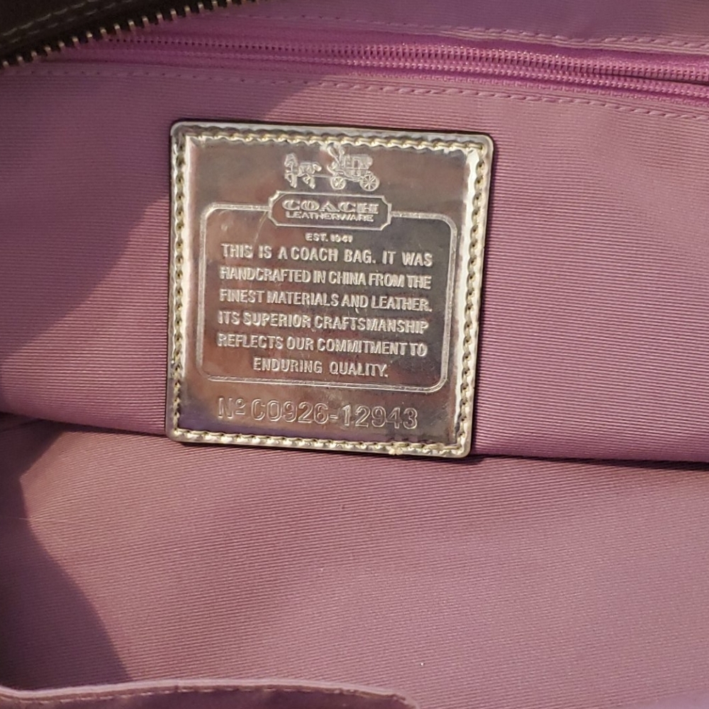 Coach Black Handbag. - Picture 3 of 5